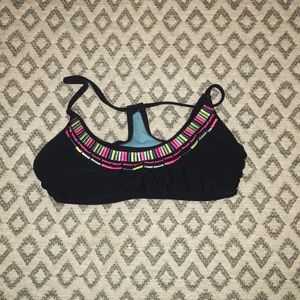 Super cute and colorful bikini top!